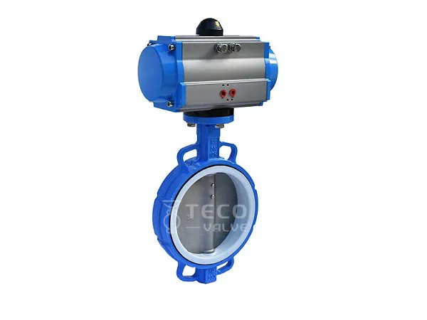 Butterfly Valve PTFE Seat CW Penumatic Actuator
