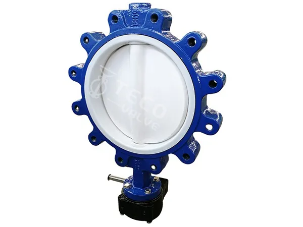 Full PTFE Line Lug Butterfly Valve
