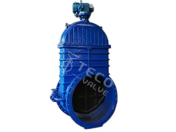 Large Size Bypass Gate Valve with Worm Gearbox Operated