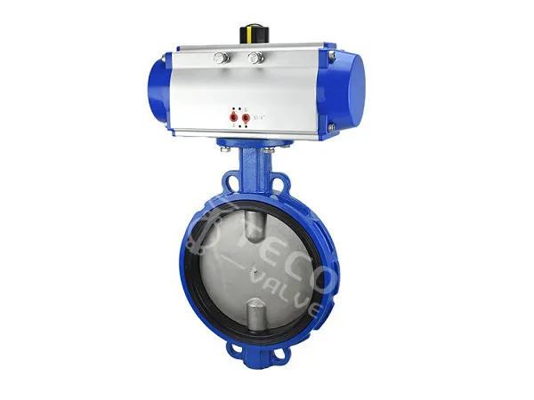 Resilient Seat Wafer Butterfly Valve with Penumatic Actuator