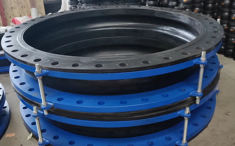 Large flexible rubber expansion joint  for export